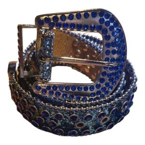 Embellished Blue Crystal Women’s Belt